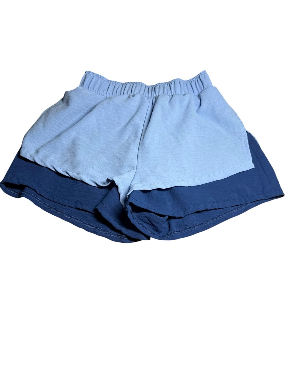 Altar'd State Light Blue and Navy Layered Athletic Shorts